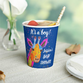 キリン水の色のスクリプモダント赤ちゃんシャワー 紙コップ