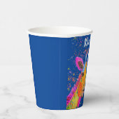 キリン水の色のスクリプモダント赤ちゃんシャワー 紙コップ (右)