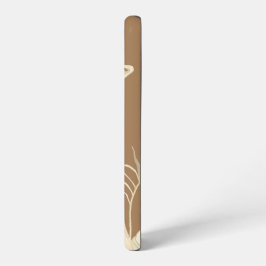 キリン水の色ボホリーフデイジーフローラタン SAMSUNG GALAXYケース (左側面)