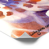 キリン水の色絵画のプリントとポスター ポスター (角)