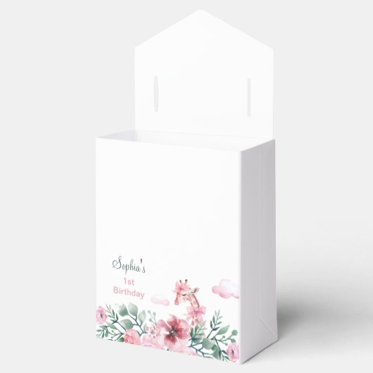 キリン水彩ピンクフローラお願い箱 フェイバーボックス (オープン)