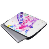 キリン水彩ベビー紫ギフトラベンダー ラップトップスリーブ (正面下部)