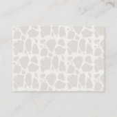 キリン水彩赤ちゃんシャワーアドバイスカード アドバイスカード (裏面)