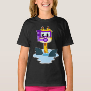 キリン水泳サメびれ Tシャツ