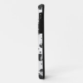 キリン水玉模様ブラックアンドライトグレープリント Case-Mate iPhoneケース (裏面/左)