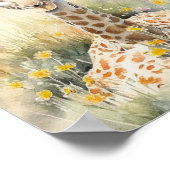 キリン水絵画色 ポスター (角)