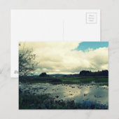 キリン湿地の反射 ポストカード (正面/裏面)