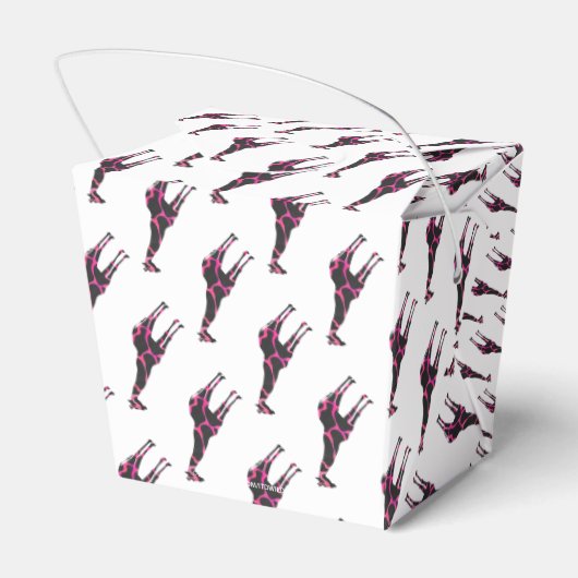 キリン熱ピンクと黒のシルエット フェイバーボックス (裏面サイド)