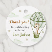 キリン熱気球グリーンボーイ1st誕生日 フェイバータグ (正面)