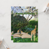 キリン物語本誕生日 カード (正面/裏面インサイチュ)