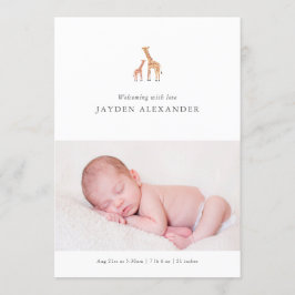 キリン生誕発表 案内状