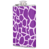 キリン皮の紫色のテクスチャ フラスク (左)
