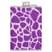 キリン皮の紫色のテクスチャ フラスク (裏面)