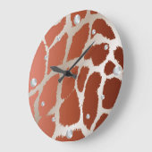 キリン皮膚壁時計 ラージ壁時計 (傾斜)