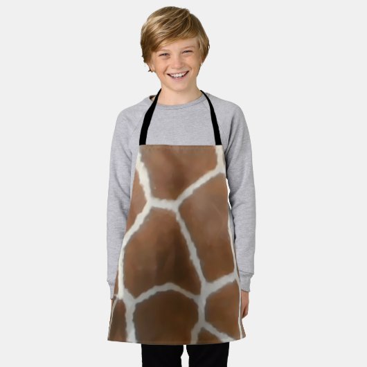 キリン皮膚 エプロン (着用した状態)