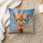 キリン眼鏡 クッション (ブランケット)