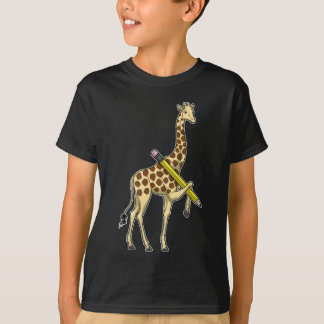 キリン瞳孔鉛筆 Tシャツ