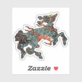 キリン神話中国の生物イラストレーション シール (シート)