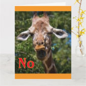 キリン禁止 カード (黄色い花)