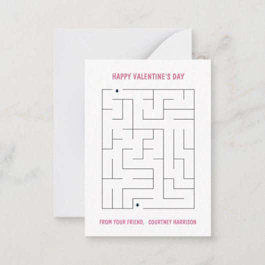 キリン私があなたを見上げる教室バレンタインデー ノートカード (裏面)