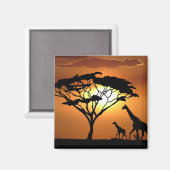 キリン科 マグネット (正面/裏面)