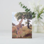 キリン立ち高いはがき ポストカード (スタンド正面)