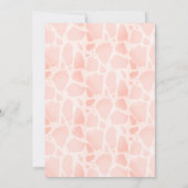 キリン素朴ウッドピンクフローラ誕生日 招待状 (裏面)