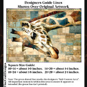 キリン素朴パッチワーク背景EB6Lデコページ 薄葉紙