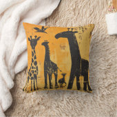 キリン素朴ファミリー枕 クッション (ブランケット)