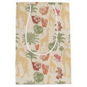 キリン素朴フローラジャングルベビーシャワー抱き枕 ミディアムペーパーバッグ (正面)