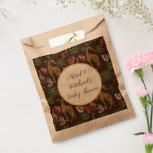 キリン素朴ブラウンフローラベイビーシャワー フェイバーバッグ (封をした状態)