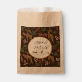 キリン素朴ブラウンフローラベイビーシャワー フェイバーバッグ