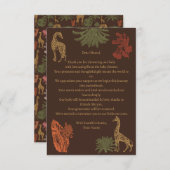 キリン素朴ブラウンフローラ サンキューカード (正面/裏面)