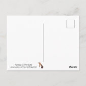 キリン絵画のヘッドポストカードを閉じる ポストカード (裏面)