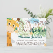 キリン美しいジャングルベビーシャワー 招待状 (スタンド正面)