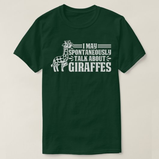 キリン自発的にキリンの話をするかもしれない Tシャツ (デザイン正面)