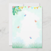 キリン誕生日の招待状サファリへの招待 招待状 (裏面)