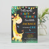 キリン誕生日の招待状サファリへの招待 招待状 (スタンド正面)