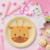 キリン誕生日キッズルームウォールアート紙プレート ペーパープレート (パーティー)