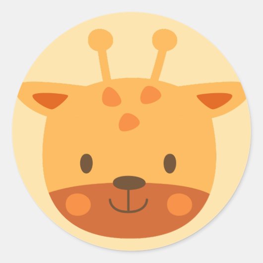 キリン誕生日キッズ ラウンドシール (正面)