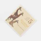 キリン誕生日サファリ スタンダードランチョンナプキン (角)