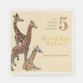 キリン誕生日サファリ スタンダードランチョンナプキン (正面)