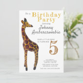 キリン誕生日パーティーfor Boy 招待状 (スタンド正面)