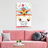 キリン誕生日メメント キャンバスプリント (インサイチュ (リビング))