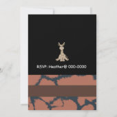 キリン誕生日招待状 招待状 (裏面)