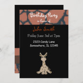 キリン誕生日招待状 招待状 (正面/裏面)