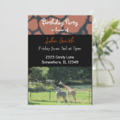 キリン誕生日招待状 招待状 (スタンド正面)