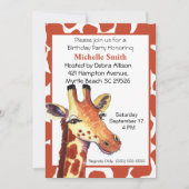 キリン誕生日招待状 招待状 (正面)