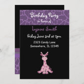 キリン誕生日招待状 招待状 (正面/裏面)