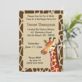 キリン誕生日招待状 招待状 (スタンド正面)